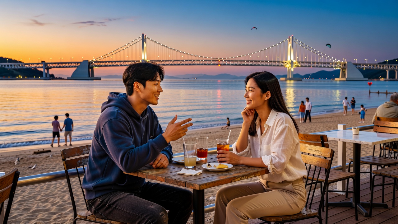 광안리 야경 데이트 코스 전체 예산 계획을 세우는 커플
