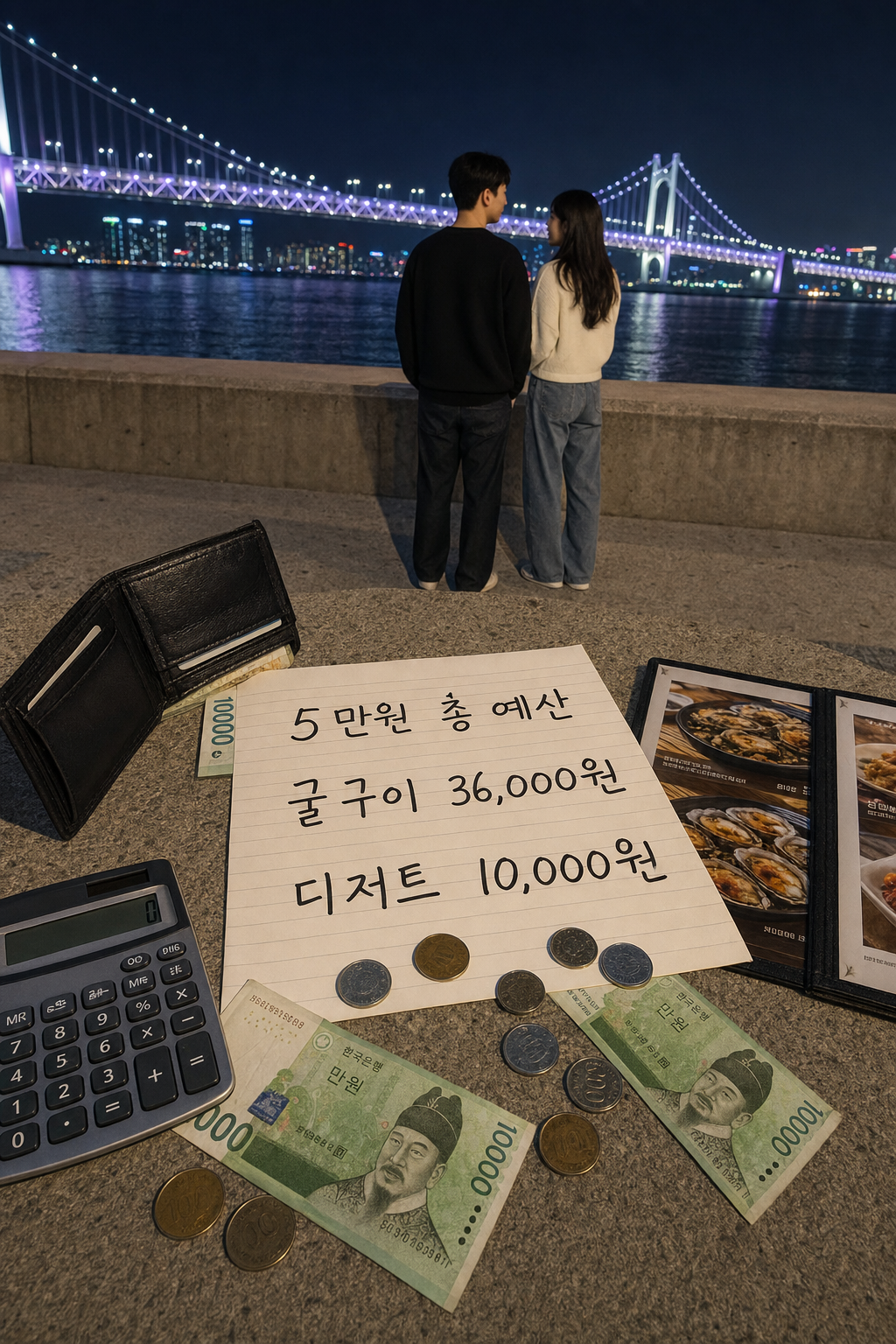 광안리 야경 데이트 코스 - 광안리 야경 포함 5만원 예산 코스