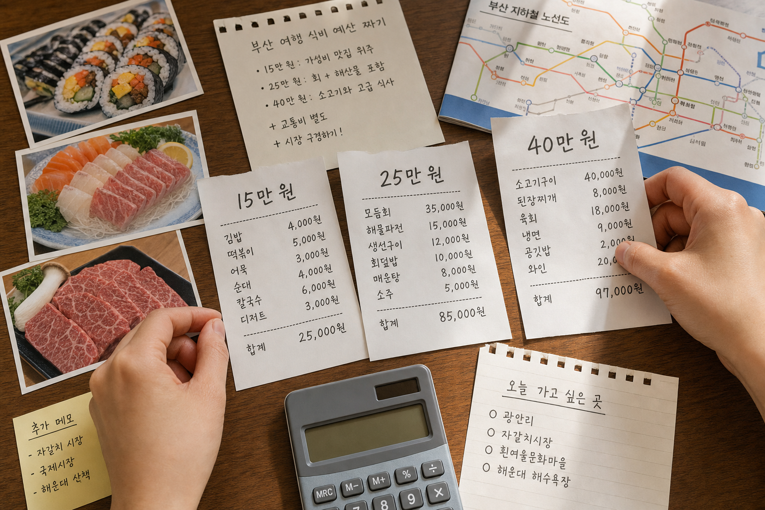 부산 1박2일 코스 추천: 예산별 맛집 동선 정리