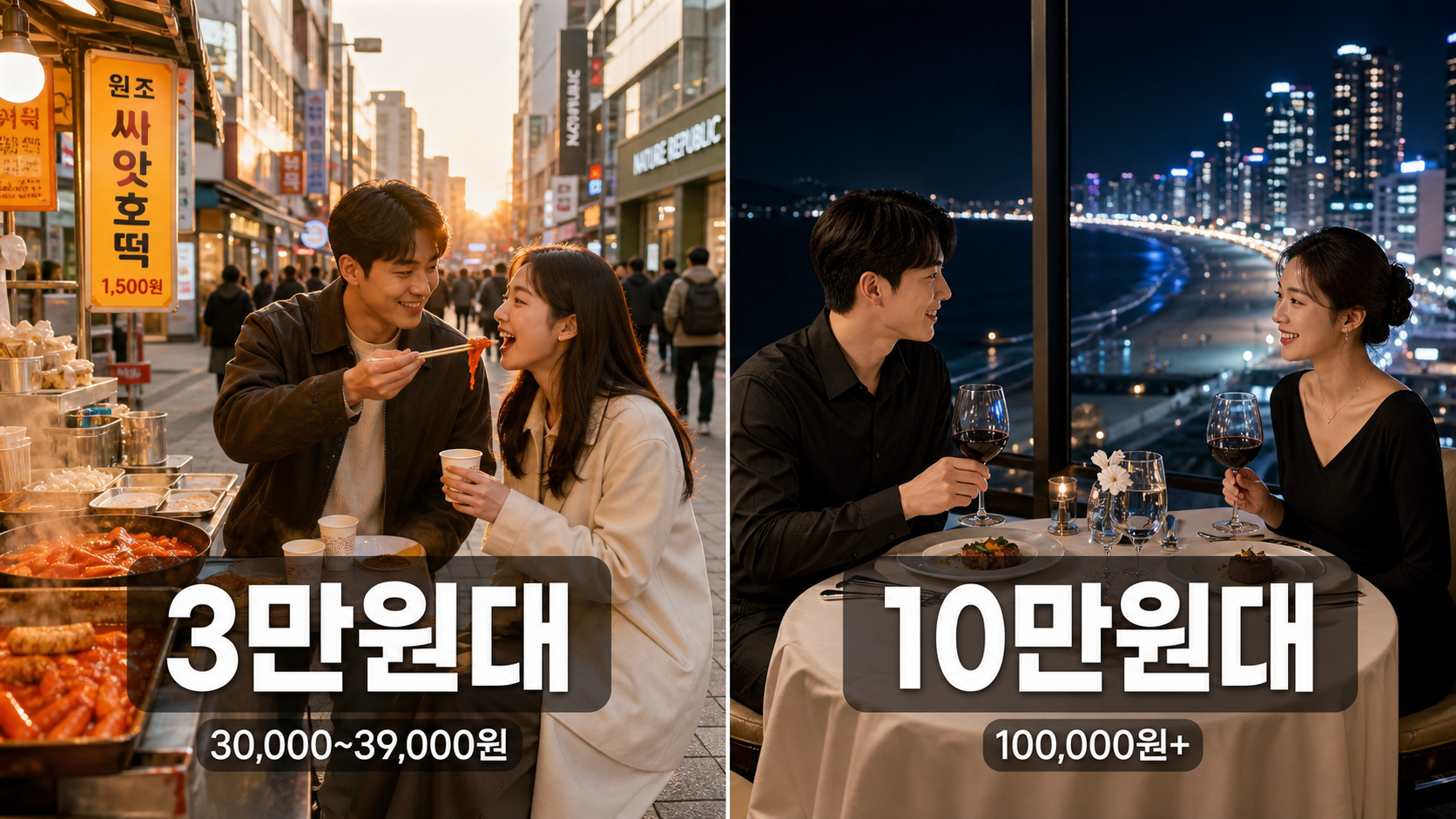 부산 데이트 코스 예산별 비교 정리