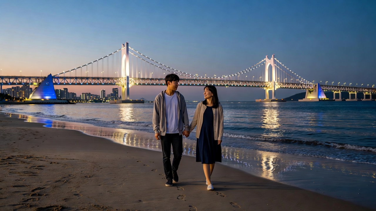 부산 광안리 코스에서 즐기는 광안대교 야경 데이트